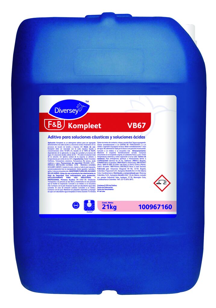 KOMPLEET 21kg - Aditivo para soluciones cáusticas y soluciones ácidas